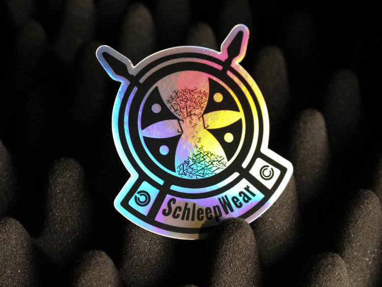 Schleepwear holographic sticker representing Accessories.