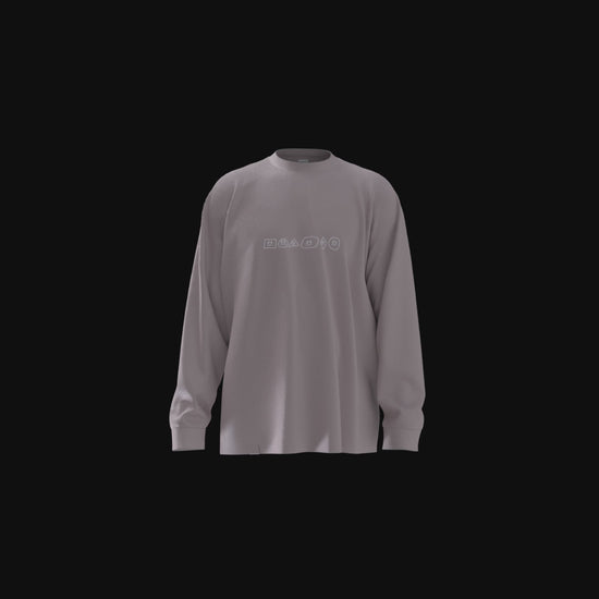 Schleepwear Straight Face Crewneck in Pink Gravel product video.