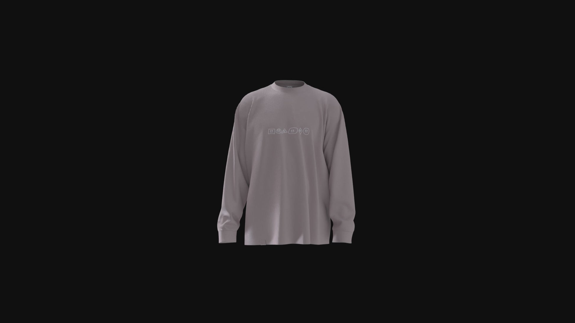 Schleepwear Straight Face Crewneck in Pink Gravel product video.