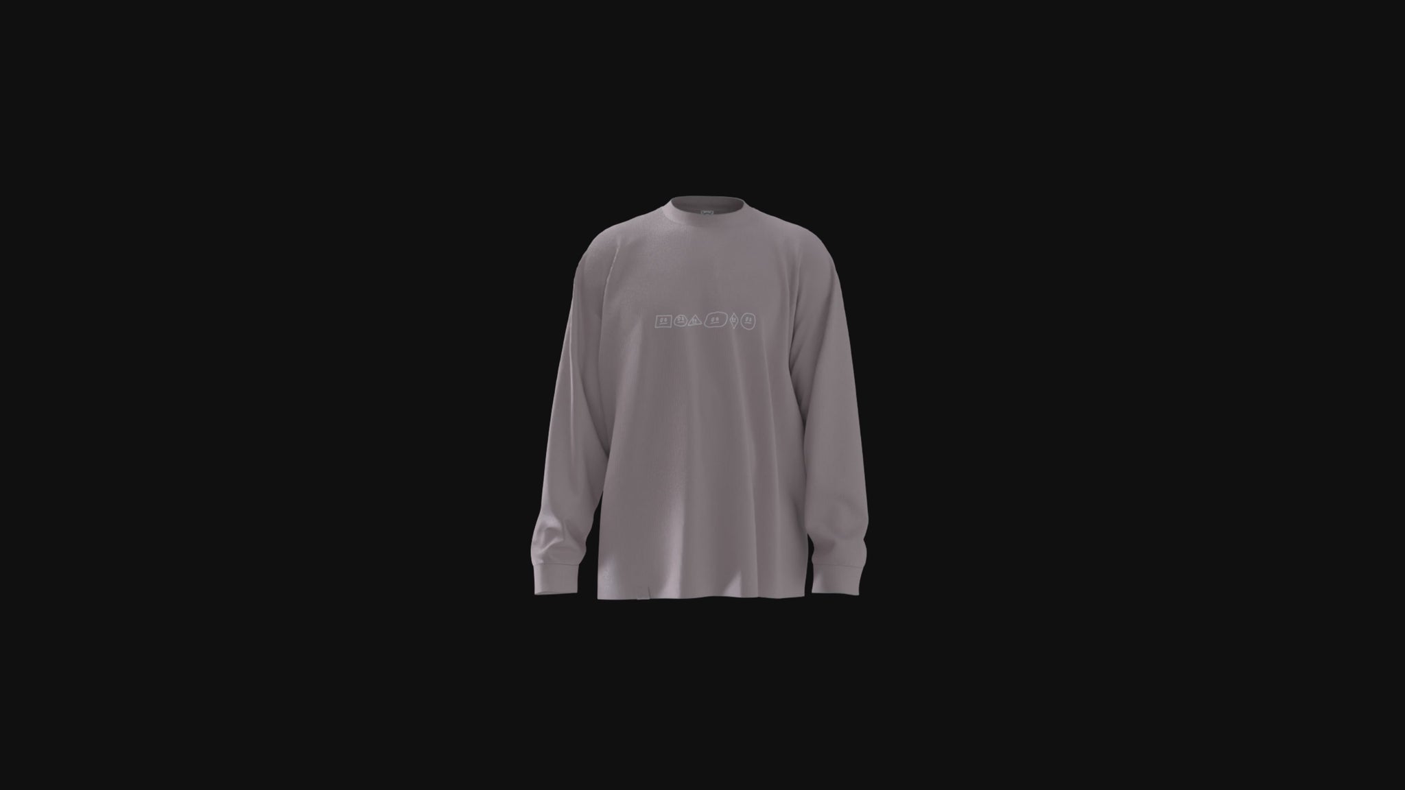 Schleepwear Straight Face Crewneck in Pink Gravel product video.